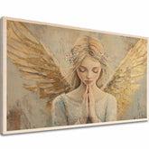 Immagine su legno - Messaggero dorato del paradiso